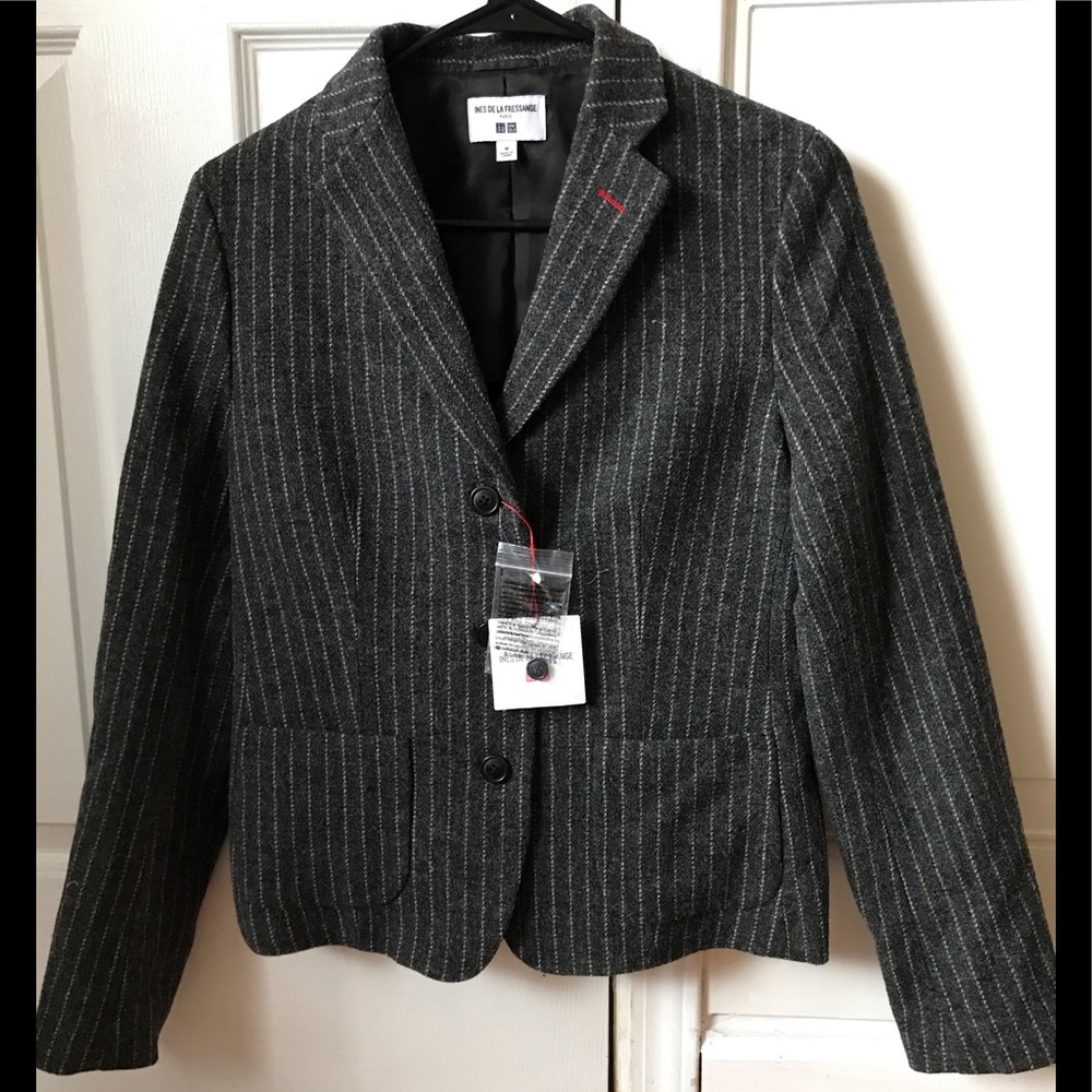UNIQLO Ines De La Fressange Pinstripe Jacket